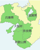 近畿の地図